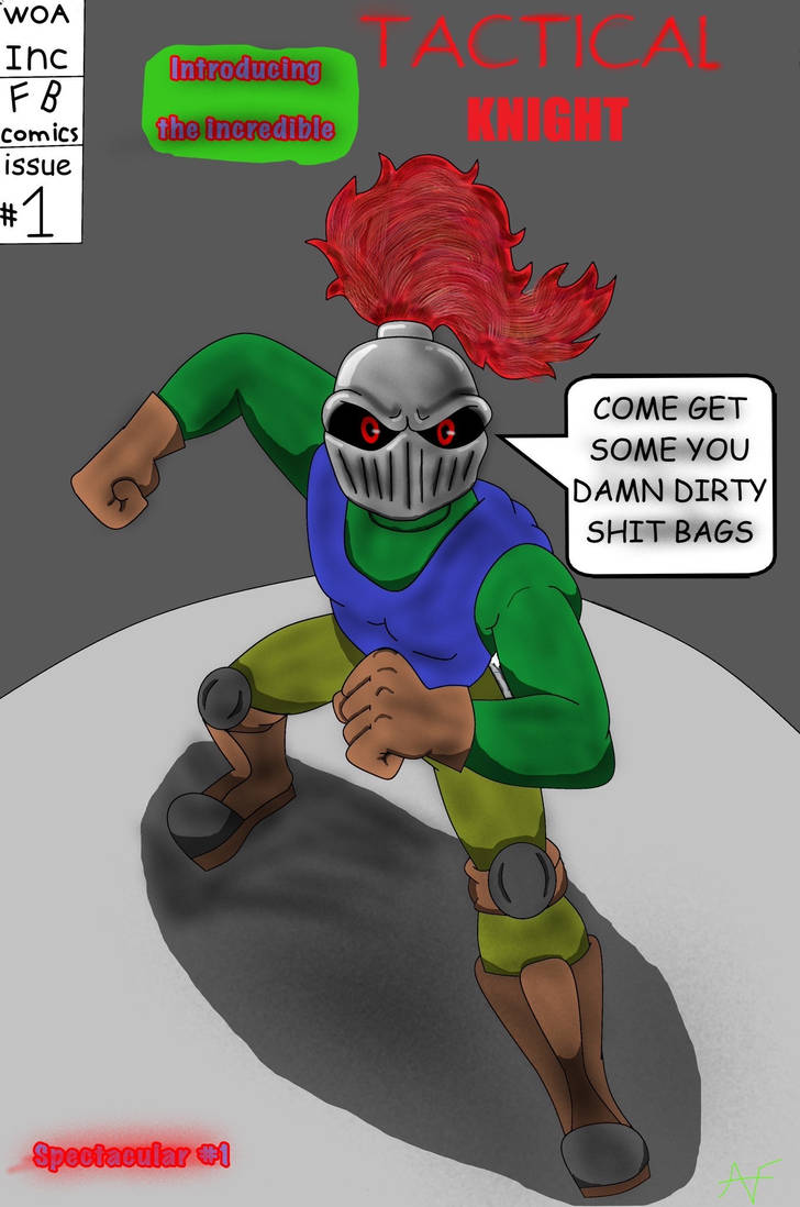 Tacticool Knight Tactical knight comic cover by TheHolyAvacad0 on DeviantArt