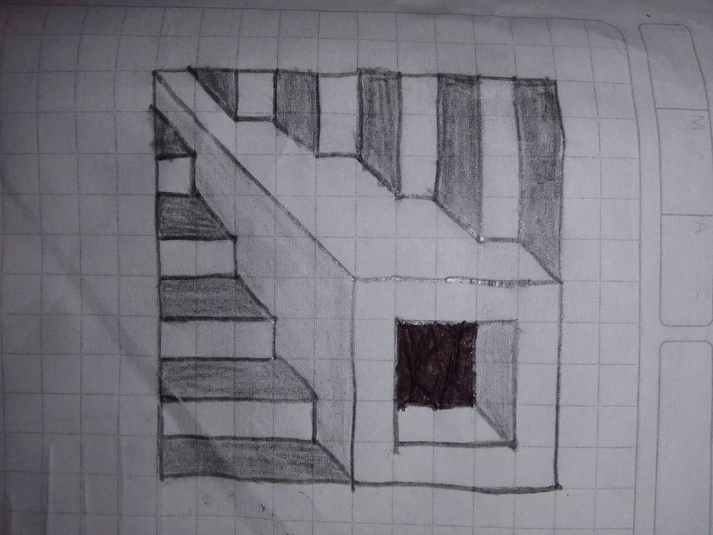 3D cube/stairs by GENOCIDEJHONATAN on DeviantArt