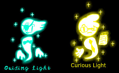If guiding light and curious light had bodies