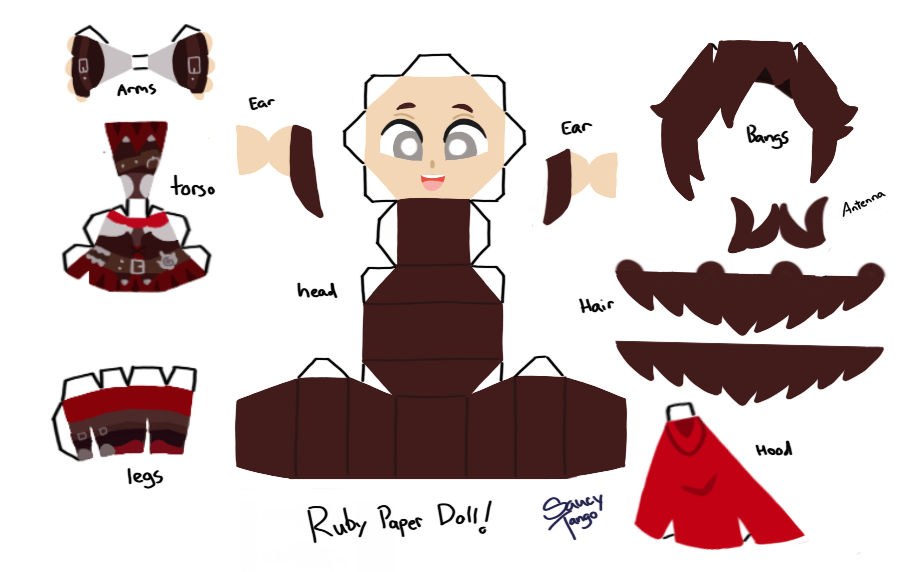 Ruby Paper Doll by SaucyTango on DeviantArt