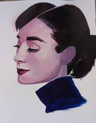 Audrey Hephburn acrylic portrait