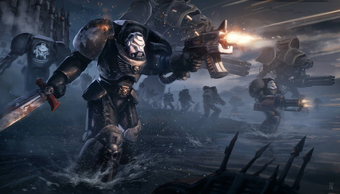 Squadra Terminator Black Templars Space Marines - Warhammer 40k Pro-pitturati - Foto 2
