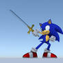 Sonic with the Atari Sword of Ultimate Sorcery