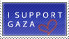 I Support Gaza Stamp by Dark-lil-Angel