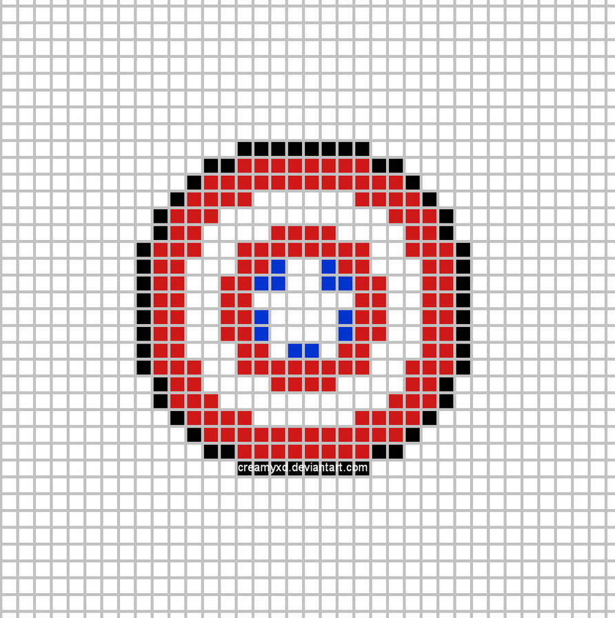 Captain America Shield Template by CreamyXD on DeviantArt