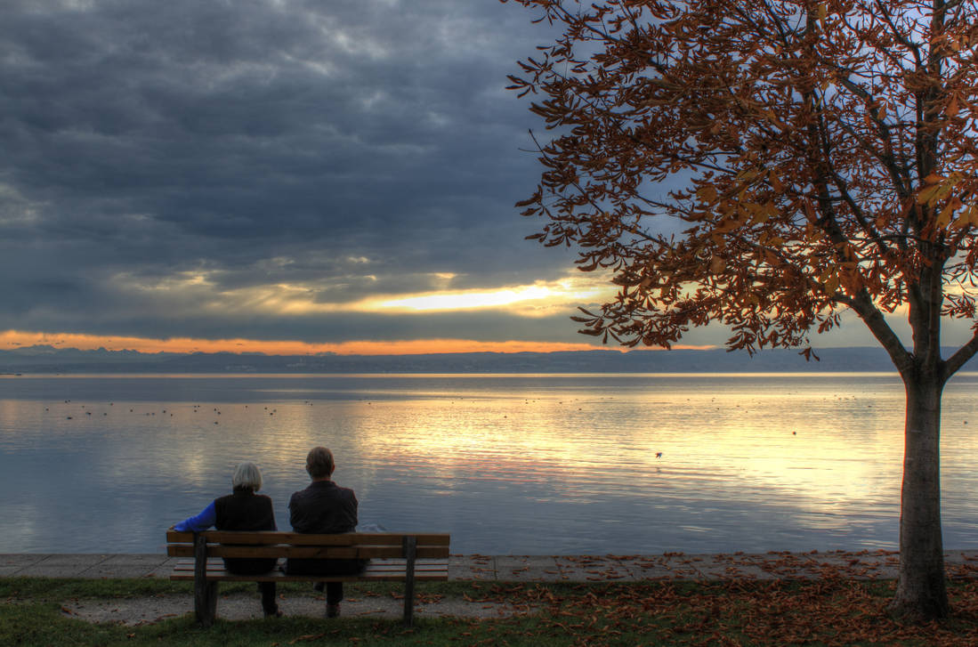 Old couple by the Ammersee by zertrin