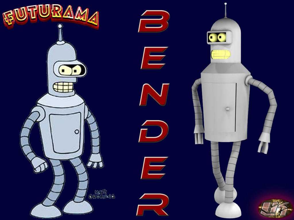 Bender Render by thelukz on DeviantArt