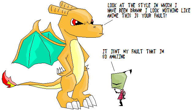 Zim and Charizard