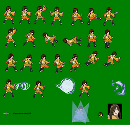 Naruto Shippuden - Hanabi Hyuga sprites