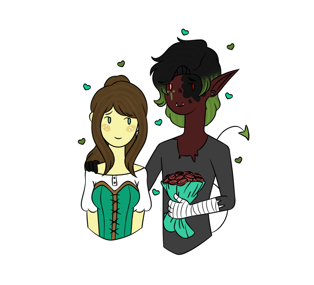 Ly x Aki: Flowers for my lady by AshleyLeDork