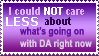 I DON'T CARE stamp by trinitylast