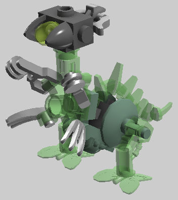 Micro-Bionicle -- Protodax with Zamor by bonesiii on DeviantArt