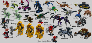 Micro-Bionicle -- Rahi Batch 1 Collection