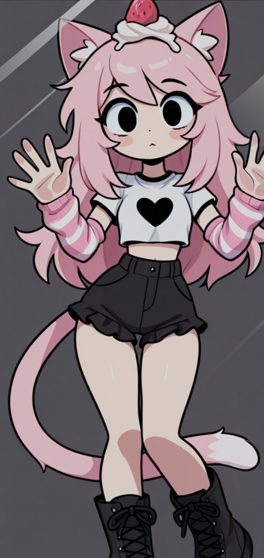 Lock Screen Oc (AI) lockscreen wallpaper of my oc! by Strawberricat3 on DeviantArt