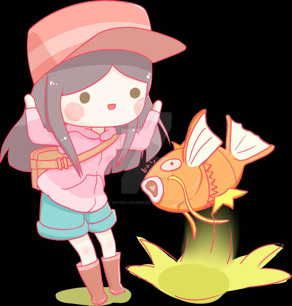 Pokemon: Jumping Magikarp Commission by hitori-draws on DeviantArt