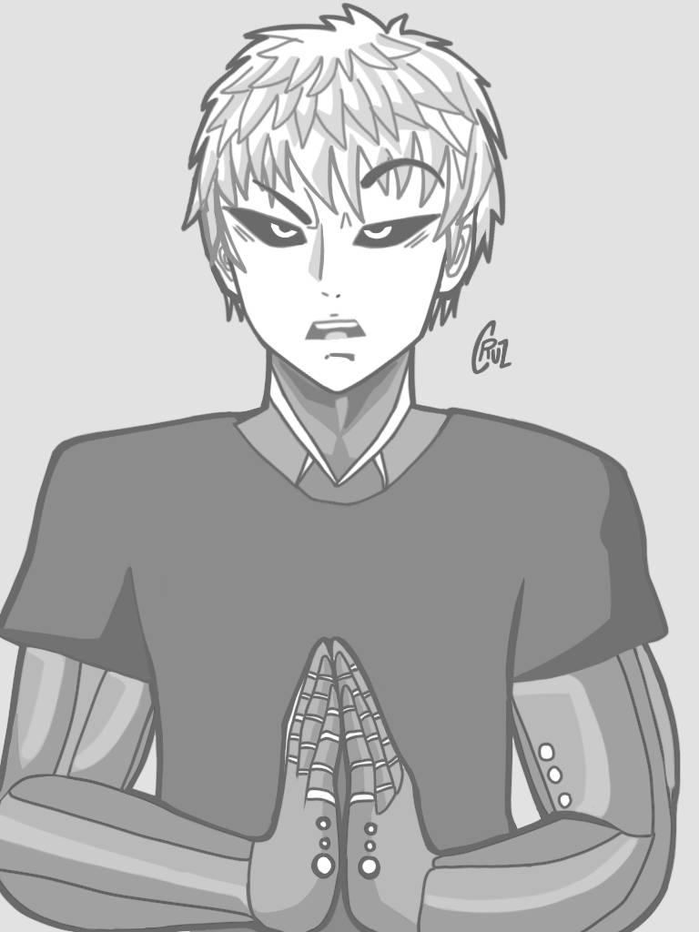 Genos/fanart/praying by OBSIDIANcruz on DeviantArt