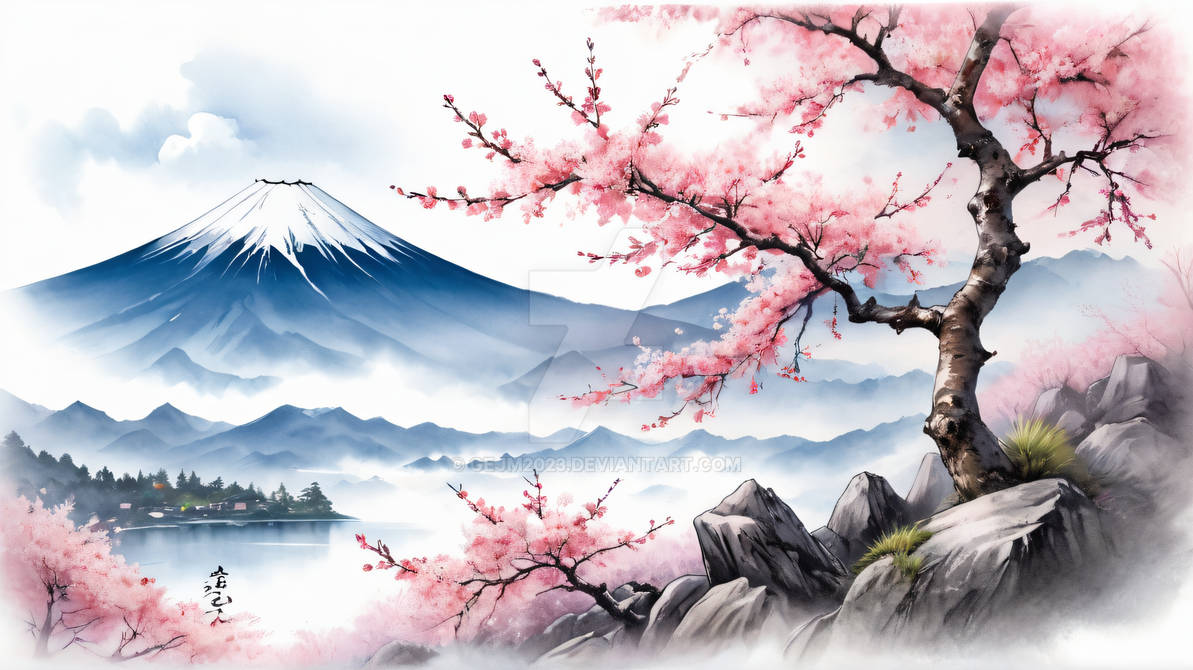 Mount Fuji by Gejm2023 on DeviantArt