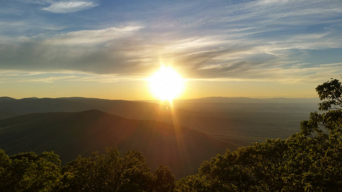 Sun Blue Ridge Blue Ridge Sunset by Dranek4 on DeviantArt