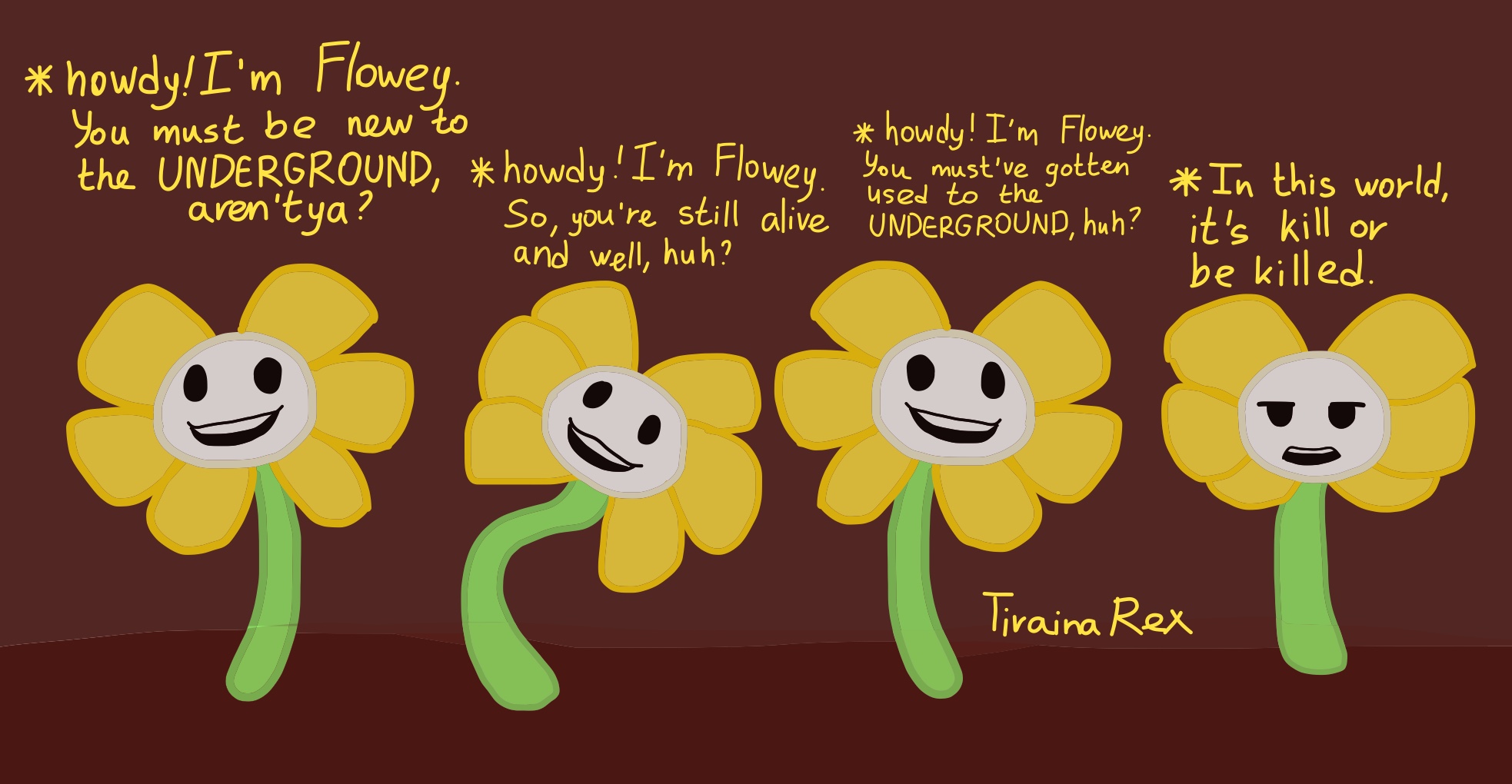 Completed Flowey Sprites by SafetyBob9001 on DeviantArt