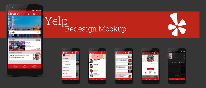 Yelp - Redesign Mockup - Presentation i01