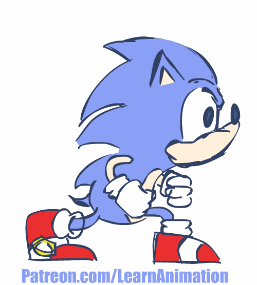 Sonic Pre-Run Sketch Animation