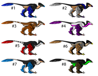 Ark-ARPG: Microraptors Batch 1 by ZalynnScizuki