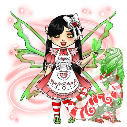 Snowdoll's Peppermint/Holiday Familiar Outfit