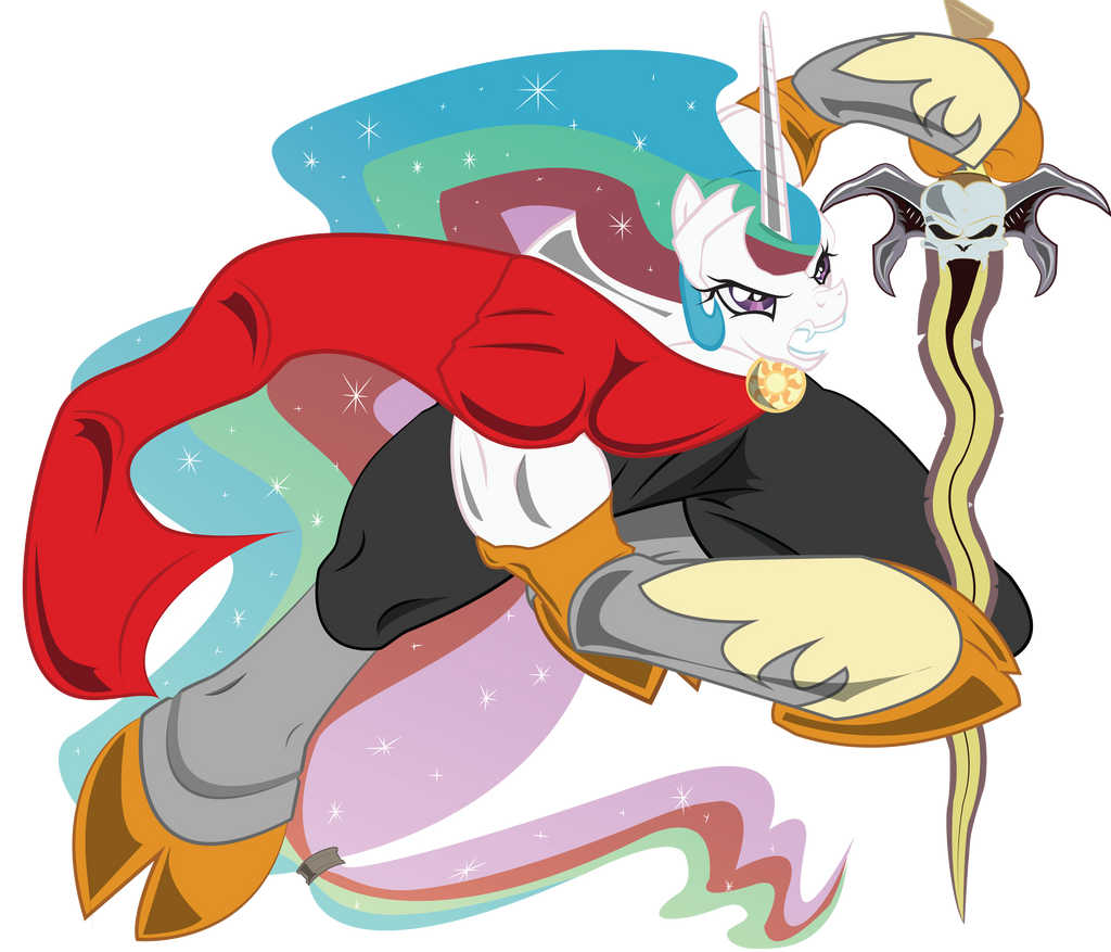 Princess Celestia Kain Vector (Alpha channel)