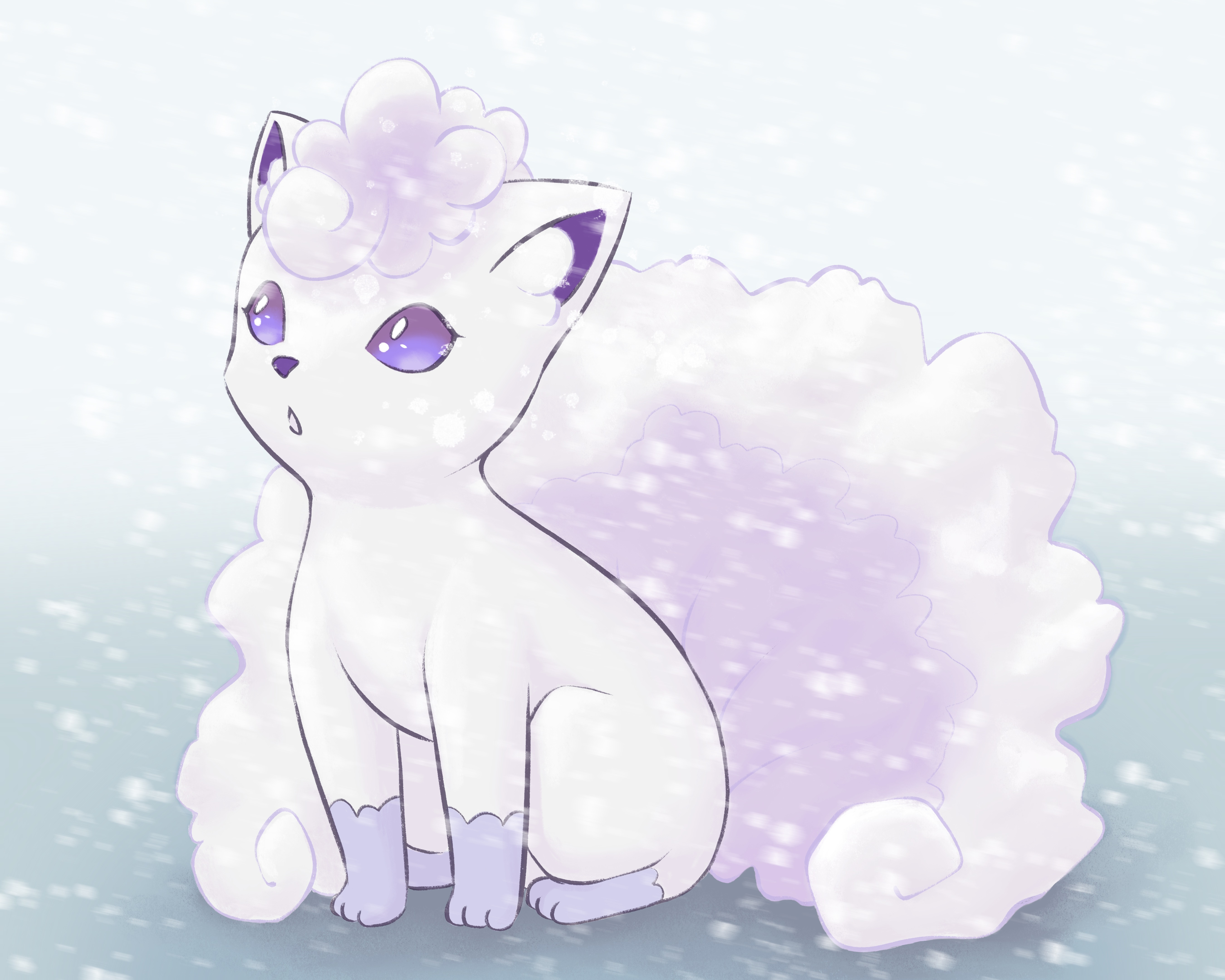 Alolan Vulpix by skylarwolffe on DeviantArt