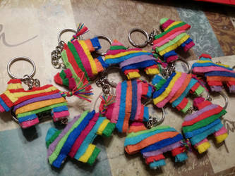 key chain Pinatas #handmade #crafts 