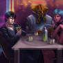 Lexiconus and Company in a Bar (Commission)