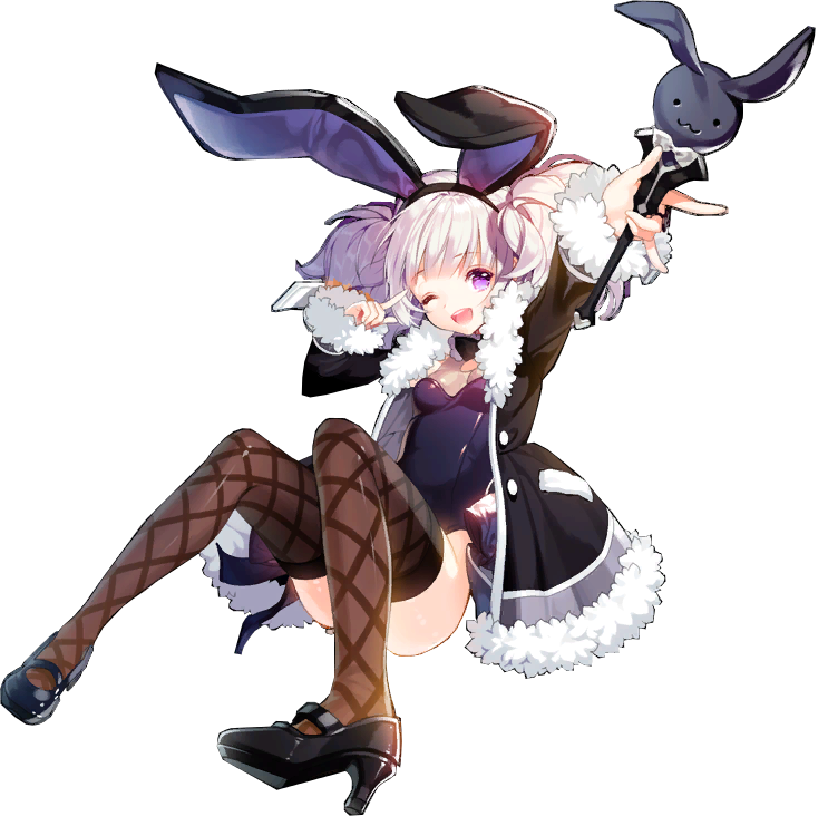 Aisha Bunny Suit (Black) Skill Cut-in #3