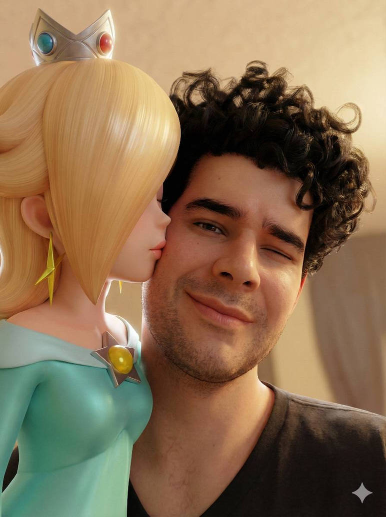 Kiss Deviantart Rosalina Giving Me A Kiss by JustinPlatt1 on DeviantArt
