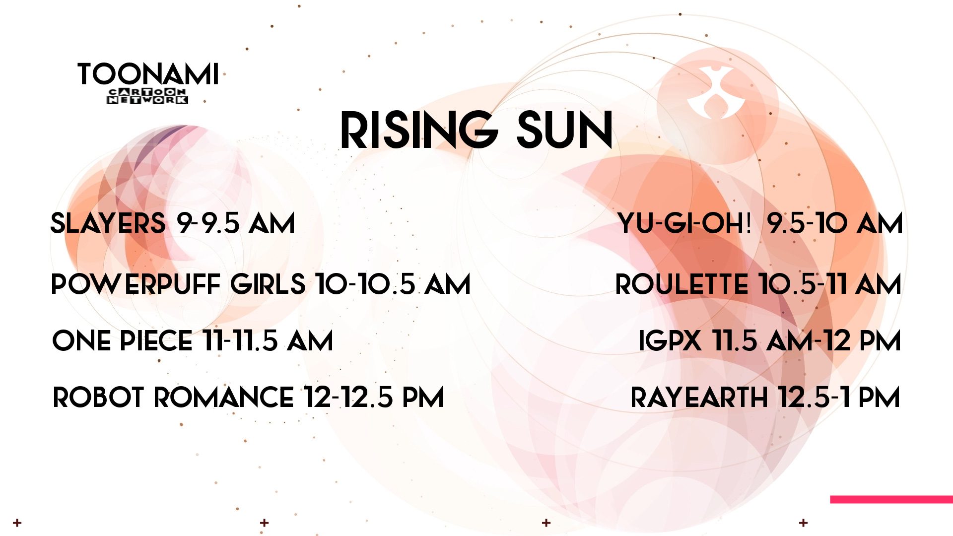 My Dream Toonami TNG Rising Sun Lineup