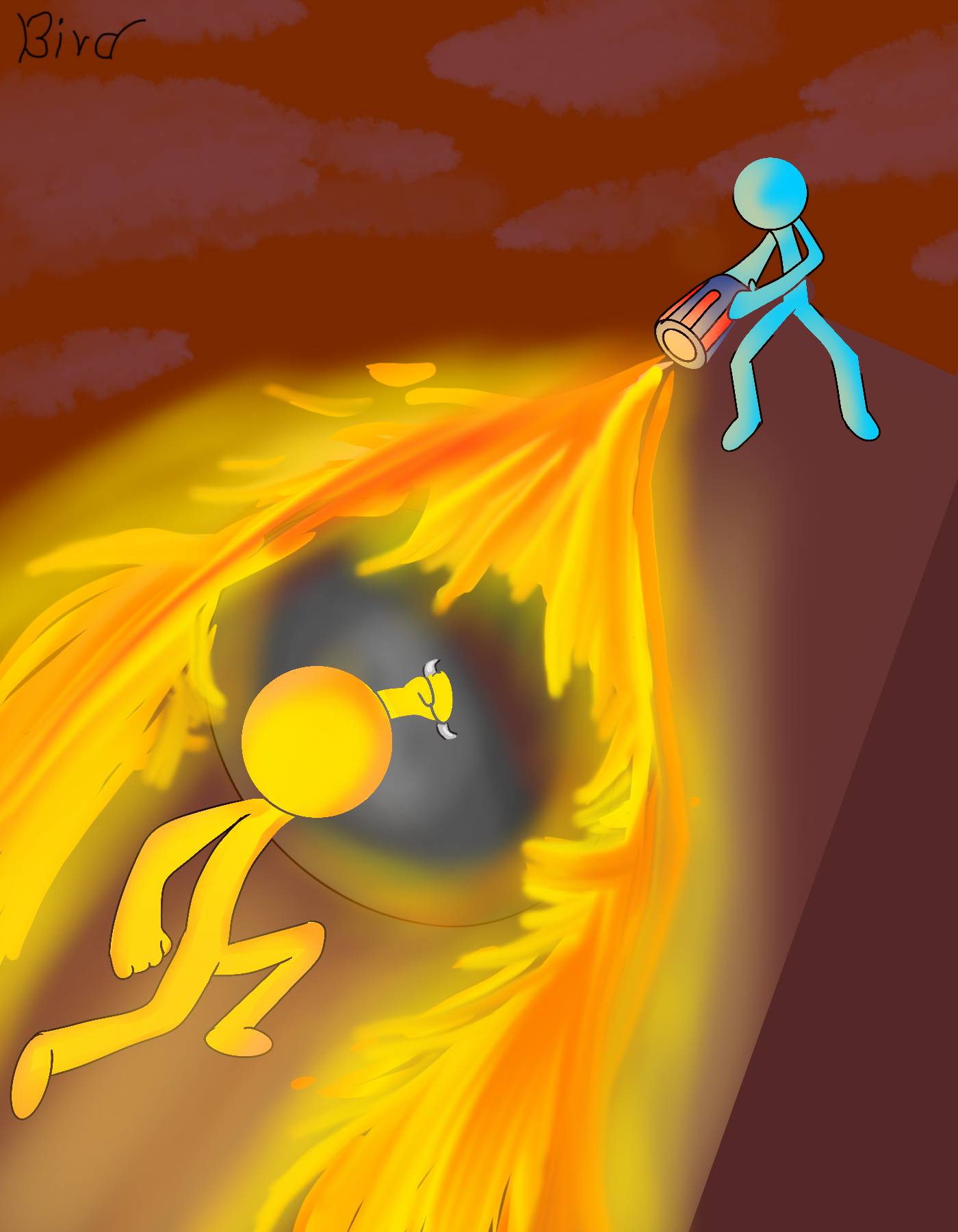 Supreme duelist stickman art by birdorxeike on DeviantArt