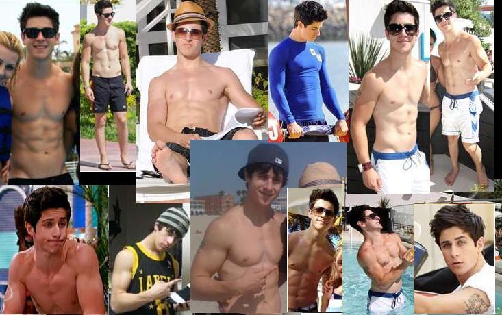 David Henrie SHIRTLESS collage