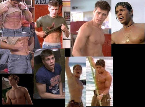 Matthew Lawrence SHIRTLESS collage