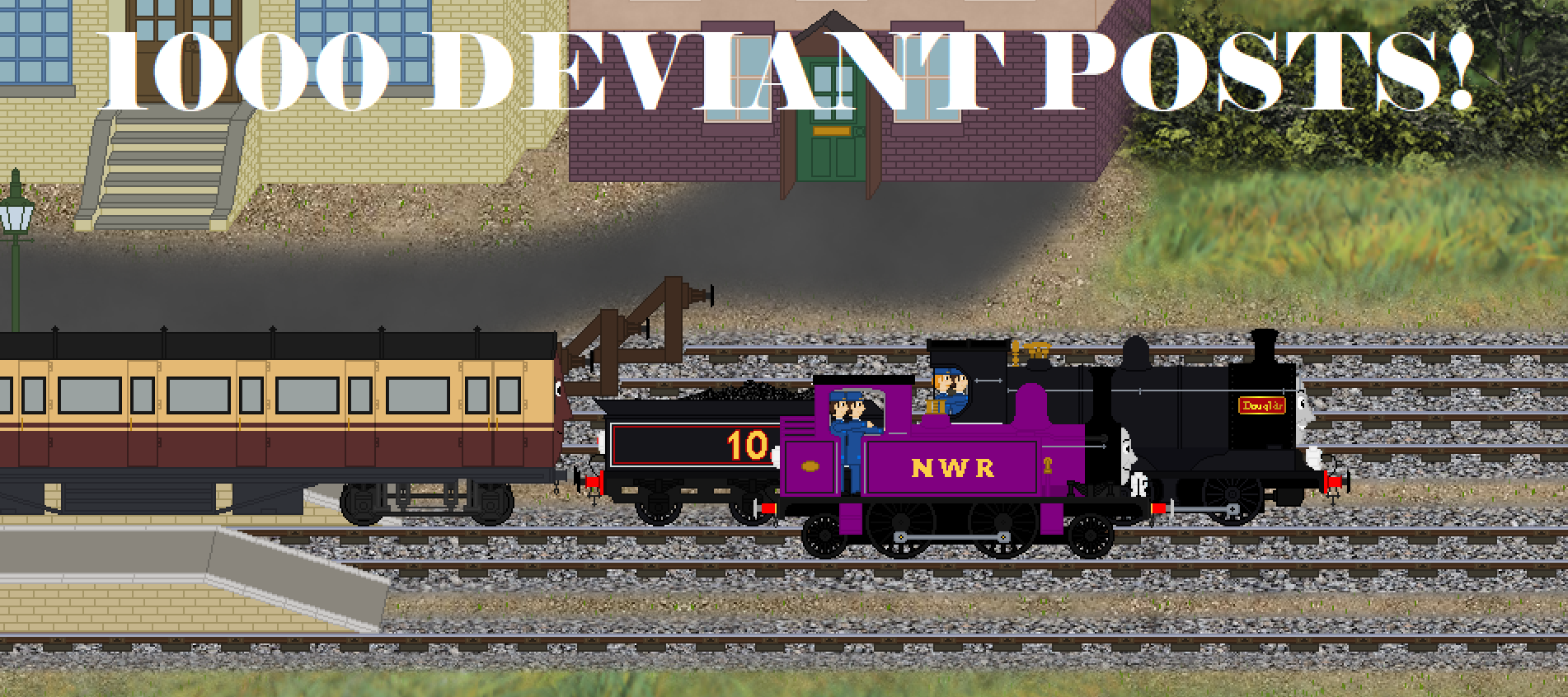 Railmin Deviantart 1000 Deviant Posts! by SudrianRailwayStudio on DeviantArt