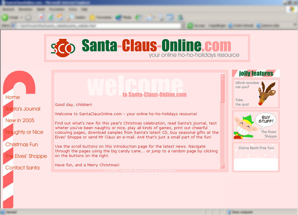 Santa Website Santa Website by BrunoTheFox on DeviantArt