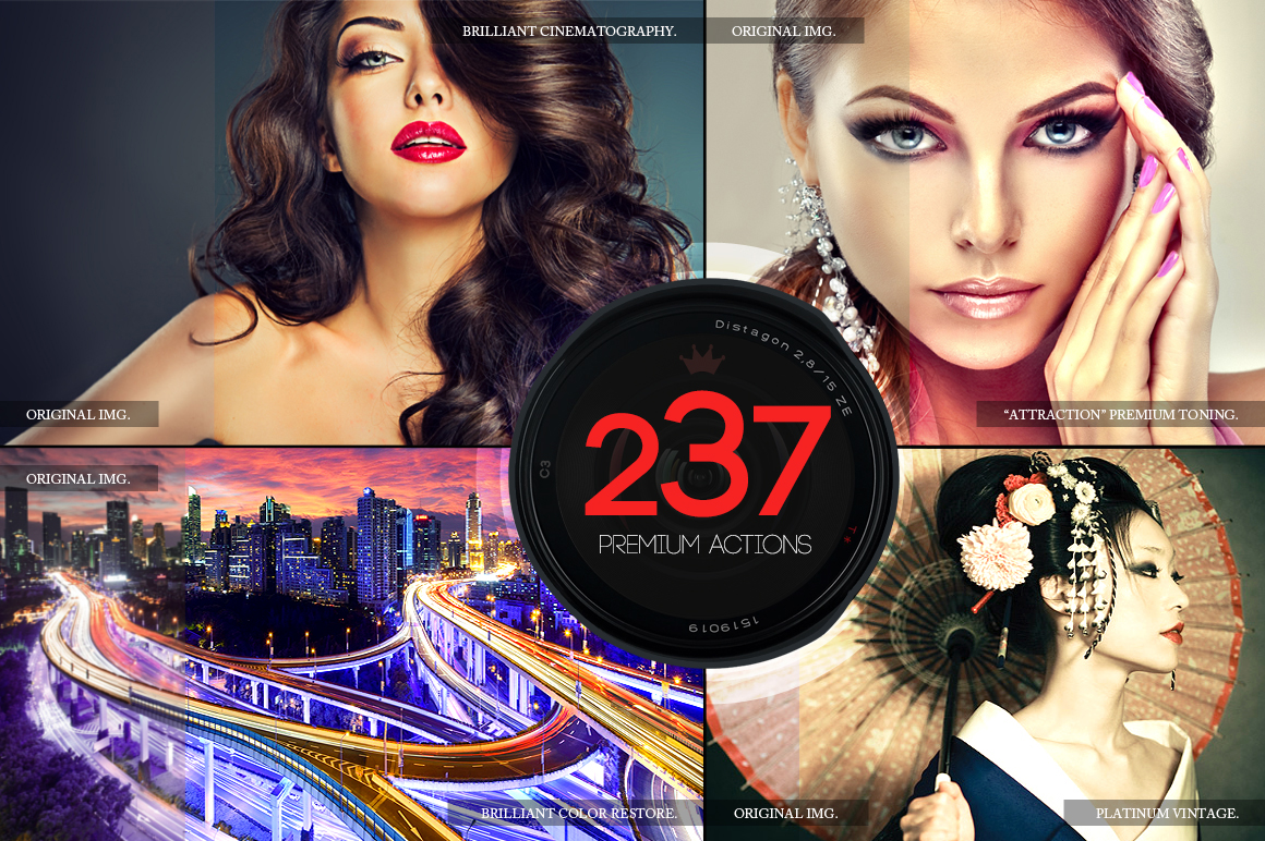 237 Premium Photoshop Actions