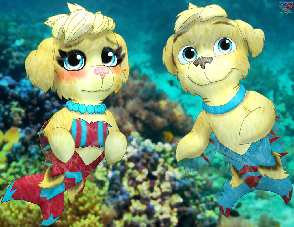 (MM Day 7) Mer-Retrievers by YourboiMario on DeviantArt