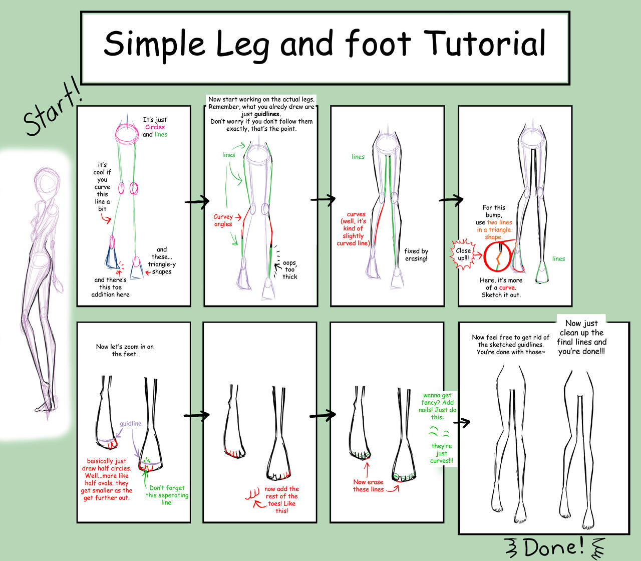 Leg/Foot Tutorial by Simarlin on DeviantArt