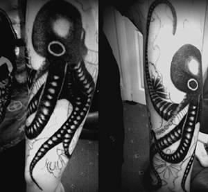 octopus sleeve tattoo WIP 1