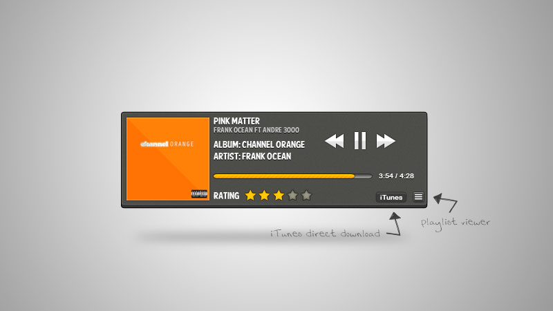 Simple Web Player UI by SukhvirSingh