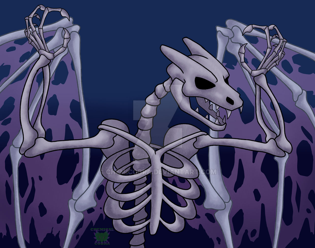 Red Skeleton Image Red Skeleton Commission by ChemiCobra on DeviantArt