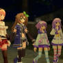 Nepu's group taking a night time walk