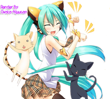 Miku Hatsune Neko Render