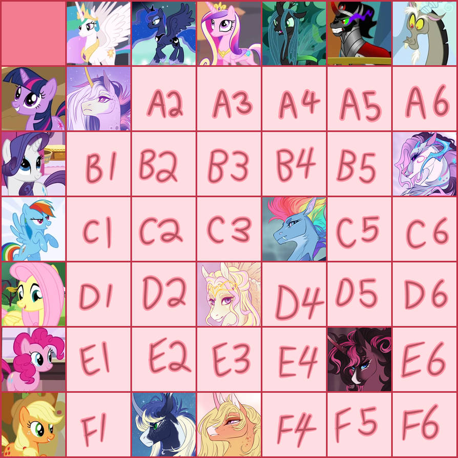 MLP Grid by dementra369 on DeviantArt