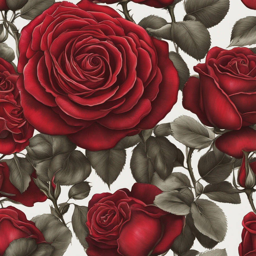 Red Roses Custom Unique Red Rose by aelyuan on DeviantArt