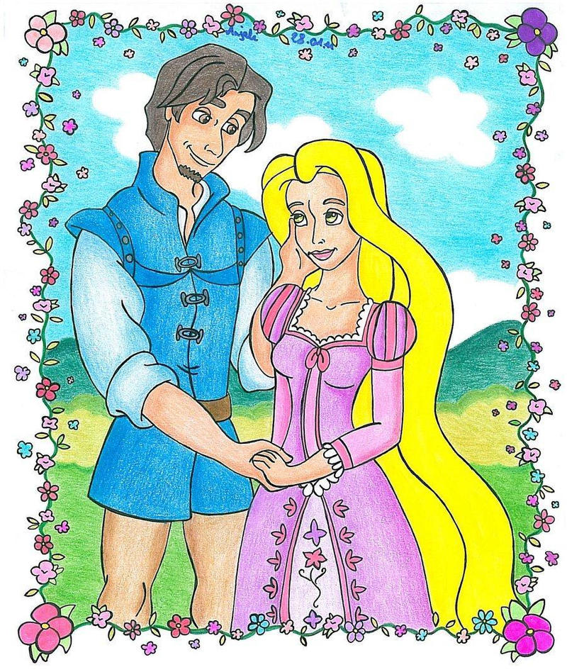 Tangled-Rapunzel and Flynn